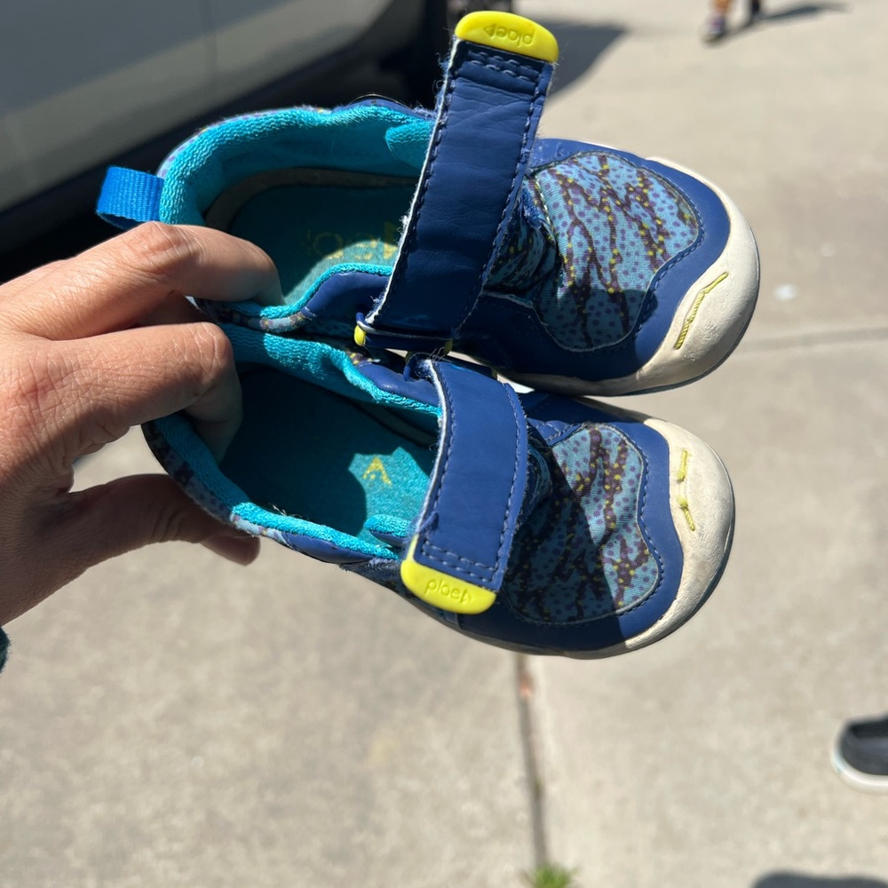 PLAE Blue and Yellow Sneakers Velcro Closure